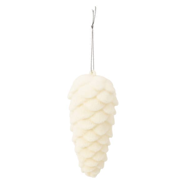 Adorno De Natal Plástico Creme Cromus 13x5,5cm