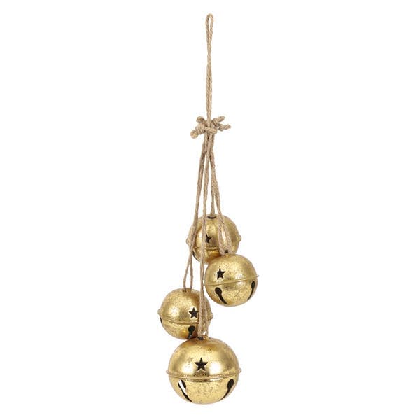 Adorno De Natal Plástico Dourado Cromus 39x10cm