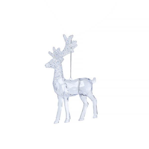 Adorno De Natal Plástico Prata Cromus 14,5x7cm