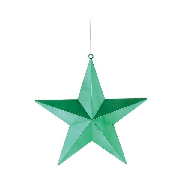 Adorno De Natal Plástico Verde Cromus 20x20cm