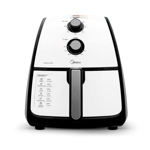Air Fryer 4L Midea 127V (110V) FRA41 Branca e Preta