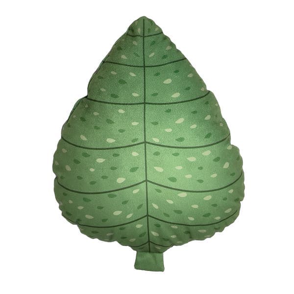 Almofada Folha Tecido Verde 36x44 cm