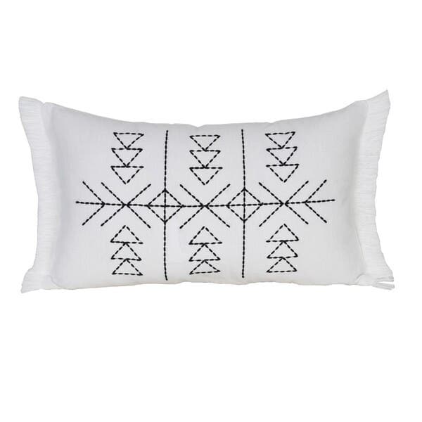 Almofada Karan Preto e Branco 30x50cm Inspire