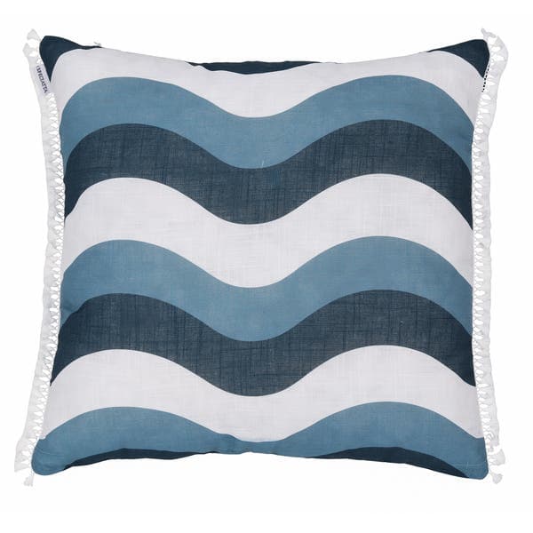 Almofada Quadrada Onda Azul Azul 45x45cm Speciatta