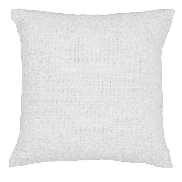 Almofada Quadrado Eterna Tecido Branco 45x45 cm