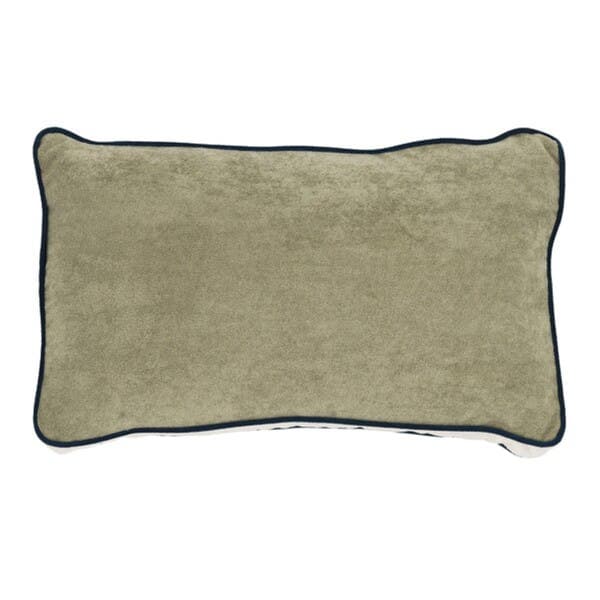 Almofada Retangular Carmel Tecido Verde 15x30 cm