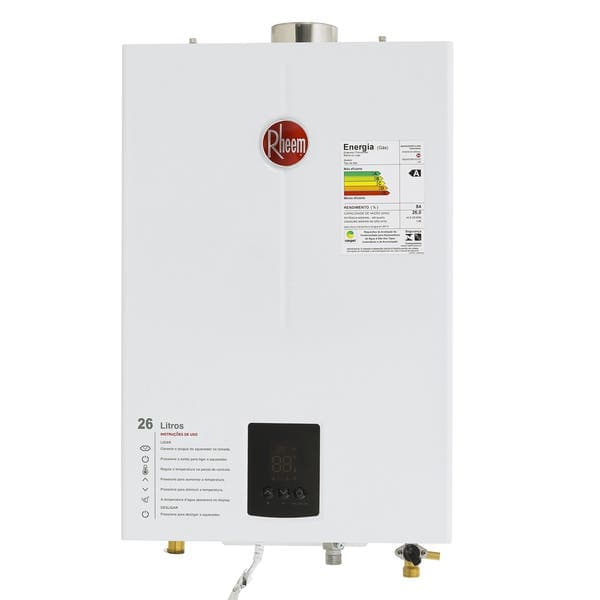 Aquecedor a Gás Rheem 26 GLP Branco RB3AP26PVPTIC
