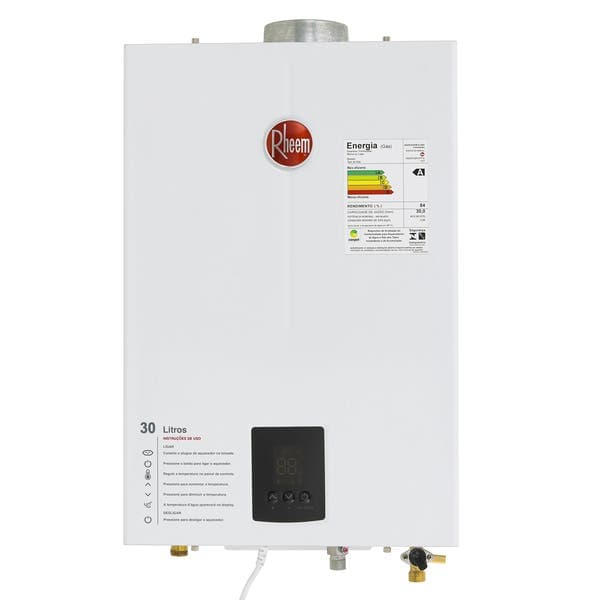 Aquecedor a Gás Rheem 30 GLP Branco RB3AP30PVPTIC