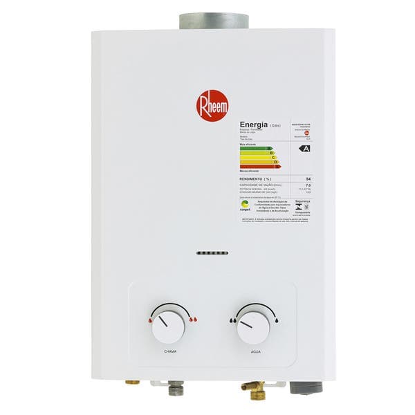 Aquecedor a Gás Rheem 7 GLP Branco RB3AB07NVPBSF