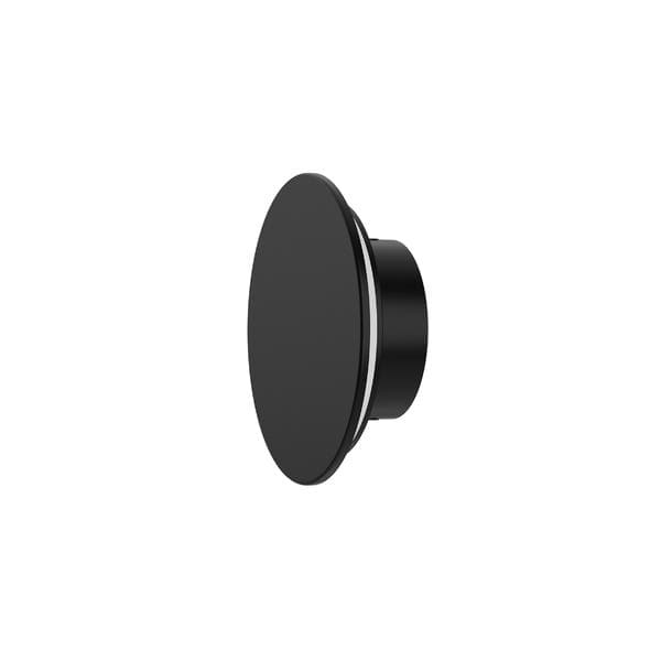 Arandela de Efeito IP20 Luz Amarela Disco Preta