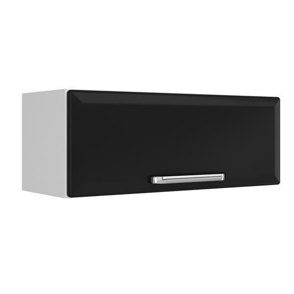 Armário Aéreo 26x70x28cm Aço Preto Luce Itatiaia