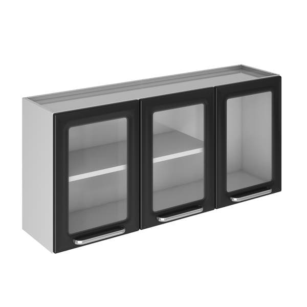 Armário Aéreo 55x120x28cm Aço Preto Tarsila Itatiaia