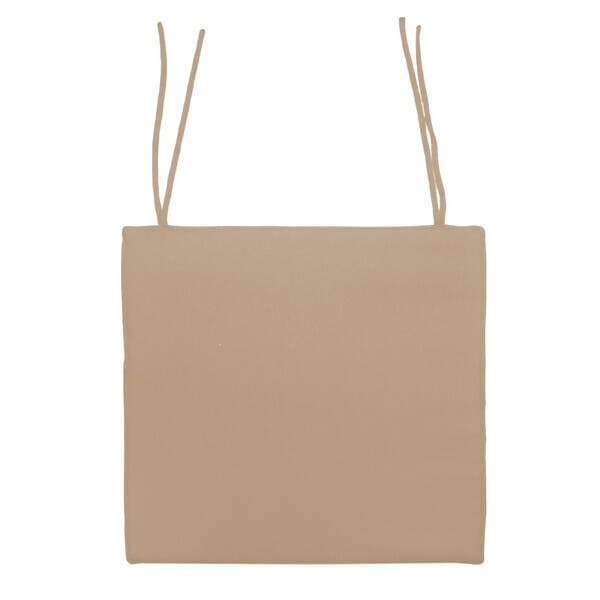 Assento Happy Oxford Bege 40x40cm Artesanal Teares