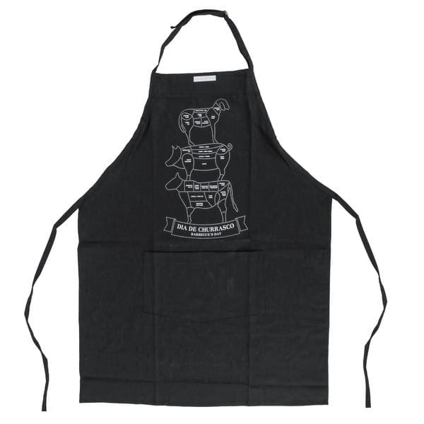 Avental de Algodão 82x68cm Preto Tramontina