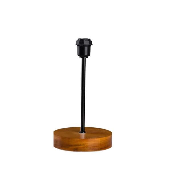 Base para Abajur Marrom Madeira Illumina 30x14x14cm