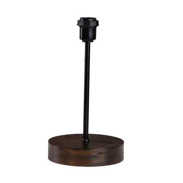 Base para Abajur Marrom Madeira Illumina 30x14x14cm