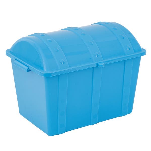 Baú Infantil Plástico Azul 38x34 cm Usual Utilidades