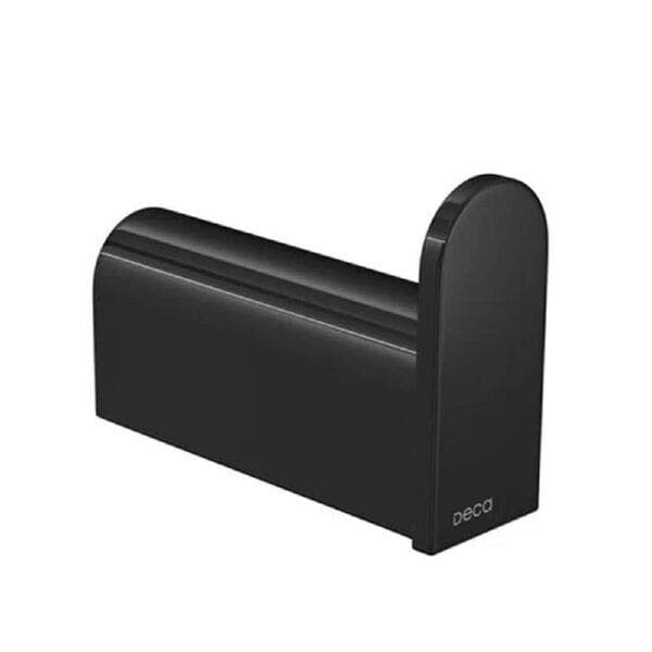 Cabide em Metal 6,1x2,7cm Preto Fosco Versa Deca