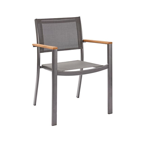 Cadeira de Jardim 84x55 cm Cinza Oris Naterial
