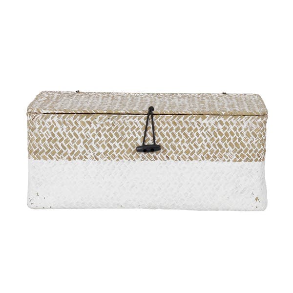 Caixa Organizadora Fibra Bege 20x12 cm Oikos