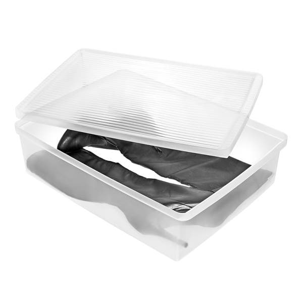Caixa para Bota Transparente 12,8x36,4x49,2cm Ordene