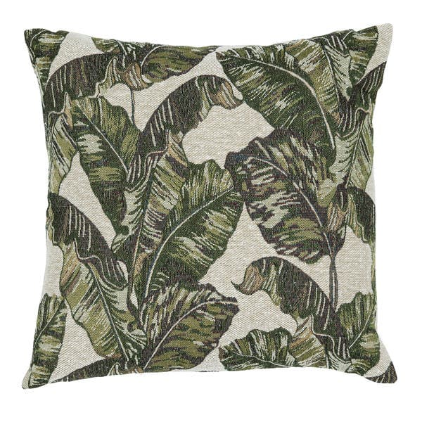 Capa de Almofada Folhas Verde 43x43cm
