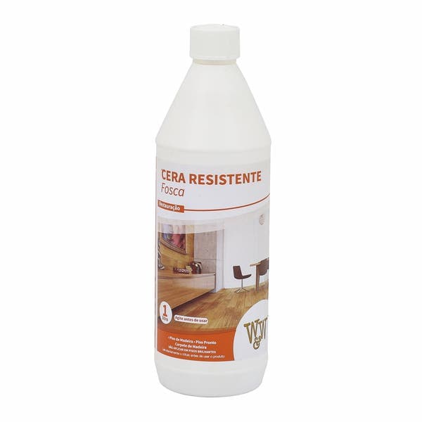 Cera Resistente Pisos Madeira Fosca 1L W&W