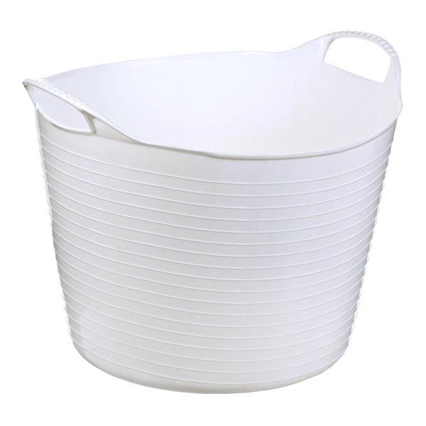 Cesto de Roupas Redondo 20L Branco Arthi