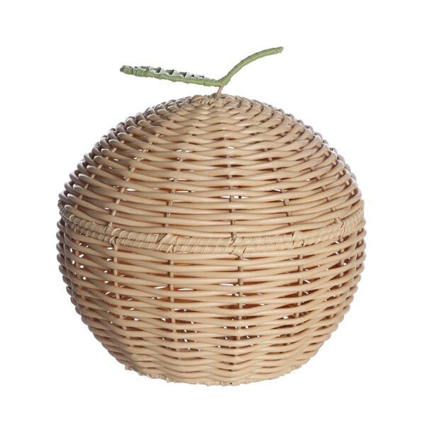 Cesto Organizador Madeira Bege Cestos 22x23 cm Oikos