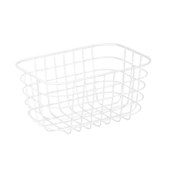 Cesto organizador Metal Branco 13x17,2 cm Sensea