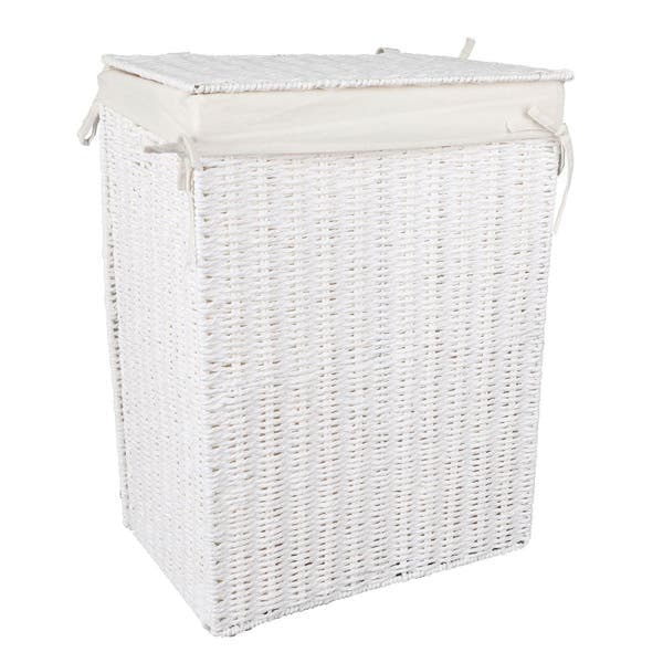 Cesto Organizador Mineral Branco 25x53 cm Oikos