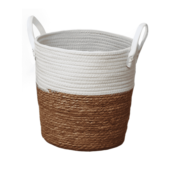 Cesto Seagrass Bege Philippe 22,3L 26x26x33cm Mek