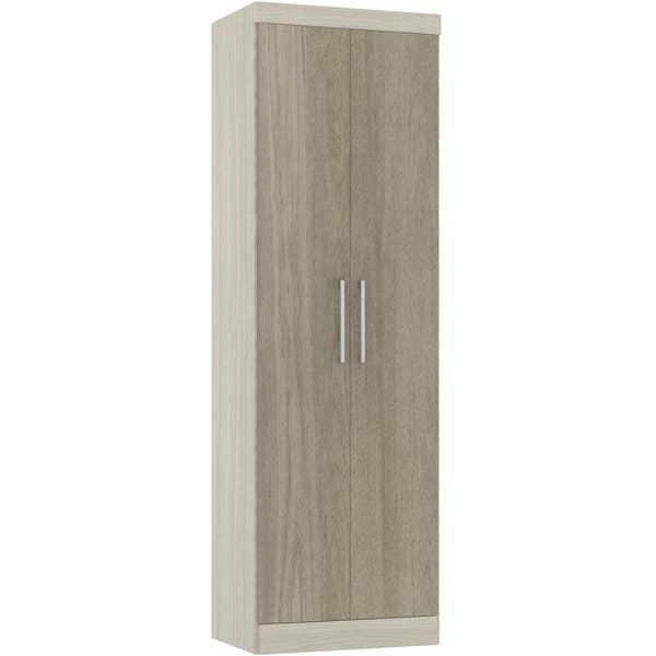 Closet Crema e Amêndoa 218x68x46,5cm Smart Luciane