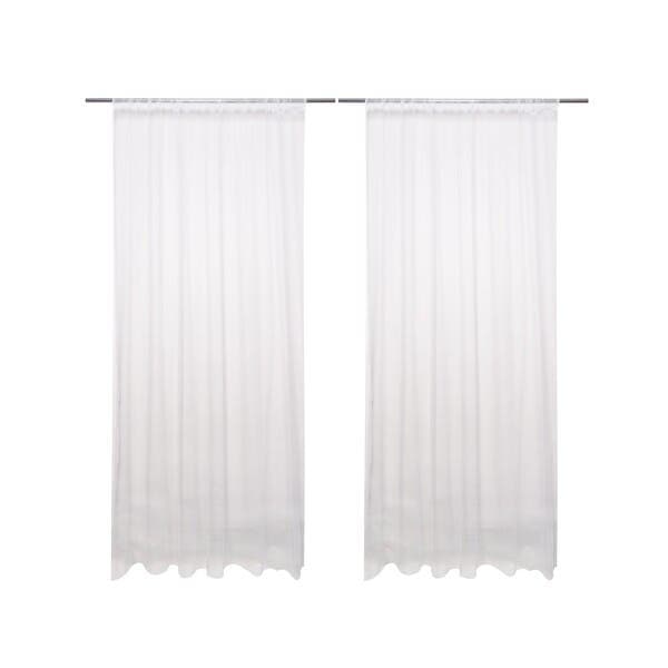 Cortina Doble Inspire Varão 2 Folhas 2x2,5m Branco