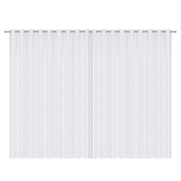 Cortina Frida Inspire Ilhós 2 Folhas 5,50x2,50m Bege