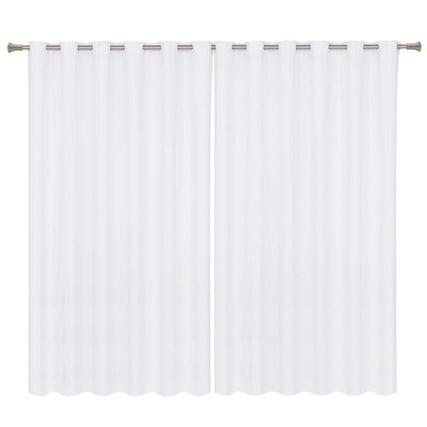 Cortina Madras Branca 4,00x2,60m 2 Folhas Dahruj