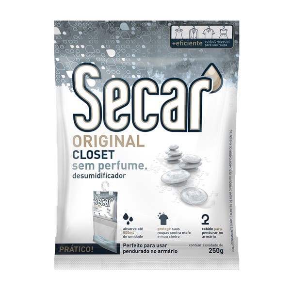 Desumidificador Secar Closet Sem Perfume 18X250G