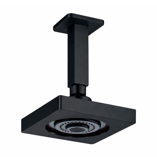Ducha Quadrada de Teto Preto Fosco Luxo Civitt