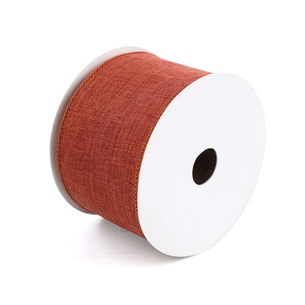 Enfeite Fita Tecido Laranja 0x6,3x914cm Cromus