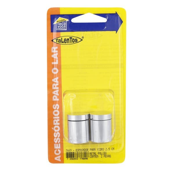 Espaçador para Vidro até 120kg Inox 25mm 2 unidades