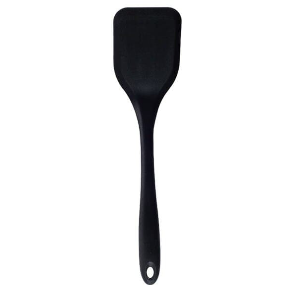 Espátula de Silicone Duplo Lisa Preto Oikos
