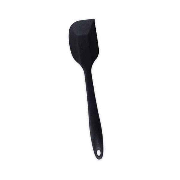 Espátula de Silicone Duplo Reta Pão Duro Preto Oikos