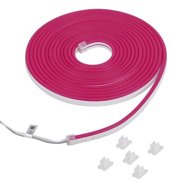 Fita de Led Luz Rosa IP65 7W 12V Gaya Neon 5m