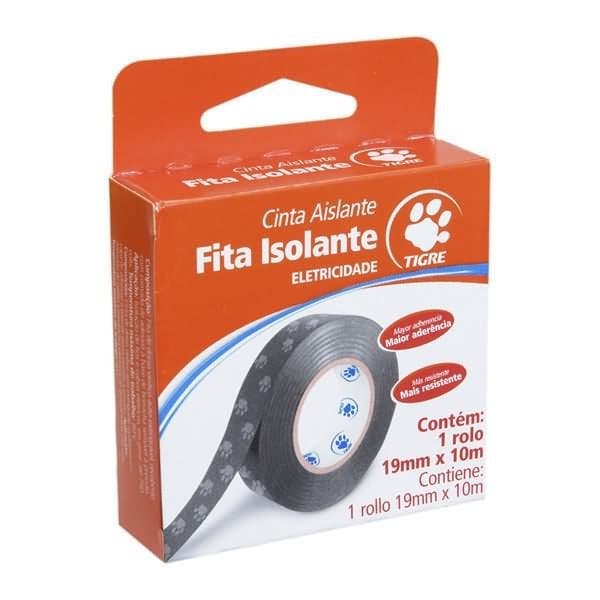 Fita Isolante Antichama 10 Metros Preto Tigre