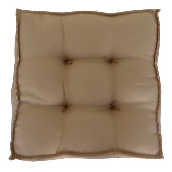 Futon Baixo 40x40cm Oxford Liso Marrom Claro