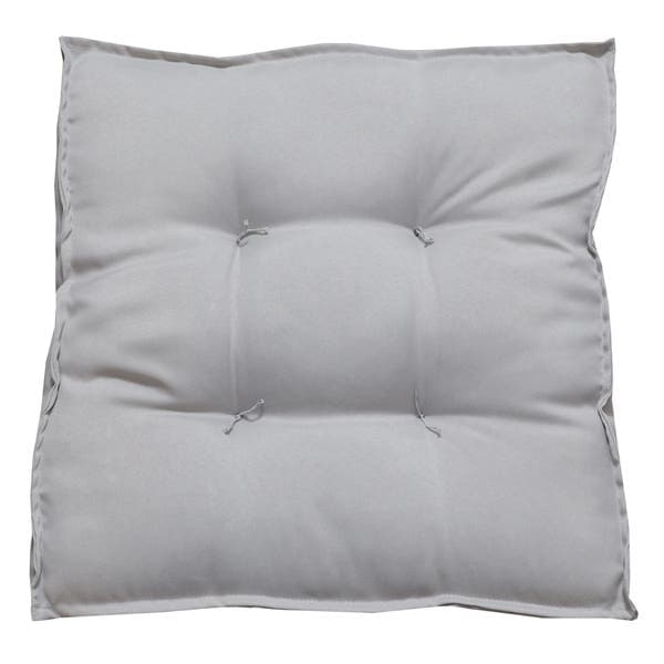 Futon Baixo 40x40cm Oxford Liso Prata