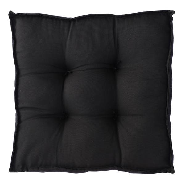 Futon Baixo 40x40cm Oxford Liso Preto