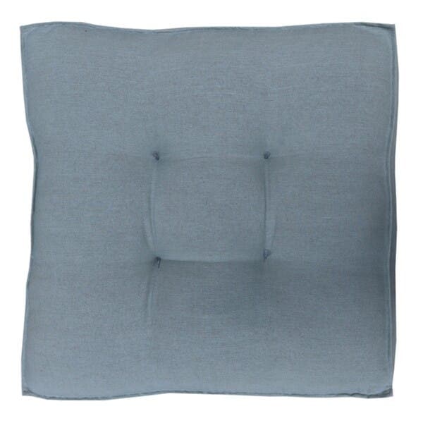 Futon Quadrado Kazzan Tecido Cinza 15x60 cm