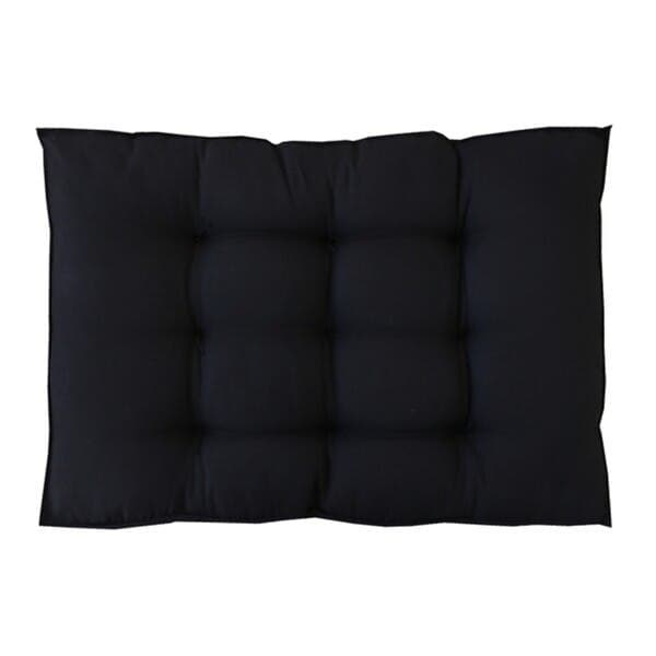 Futon Retangular Relax Tecido Preto 15x80 cm