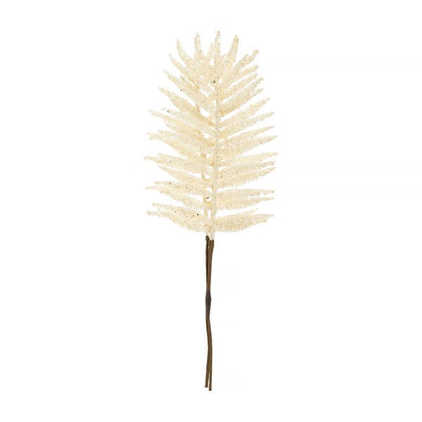 Galho Plástico e Metal Branco Cromus 43x15cm